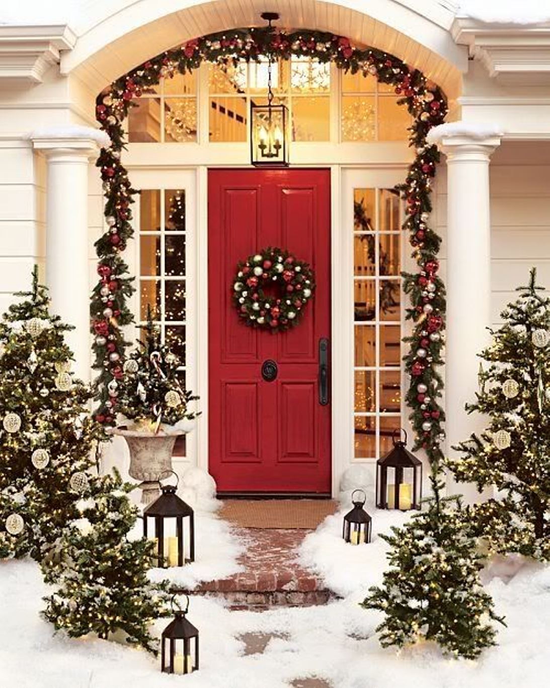 Snowy Wreath Christmas Decor Ideas1 ?x16372