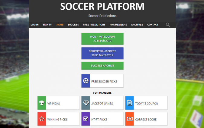 Soccer Platform Football Prediction