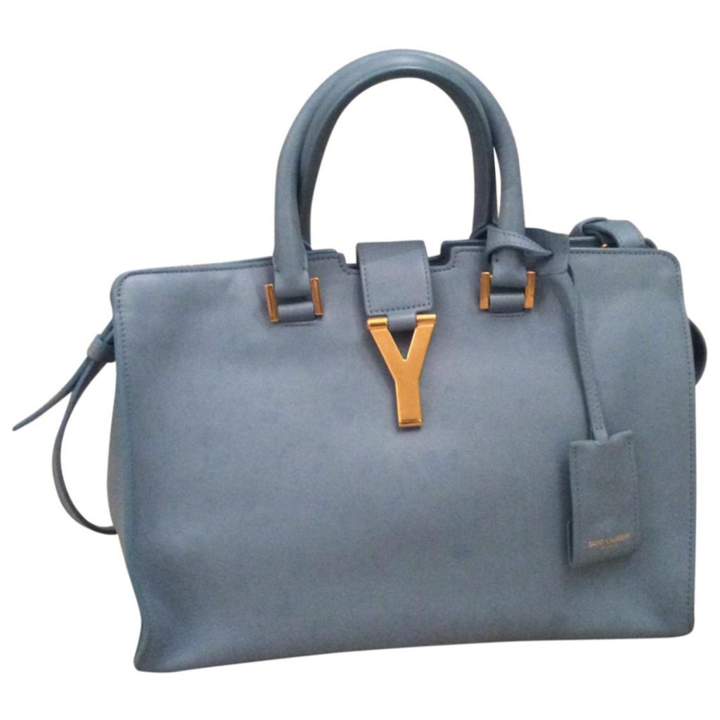 Top 10 French Handbag Designers To Follow TopTeny Magazine   Saint Laurent Blue Patent Leather Handbags 1024x1024 